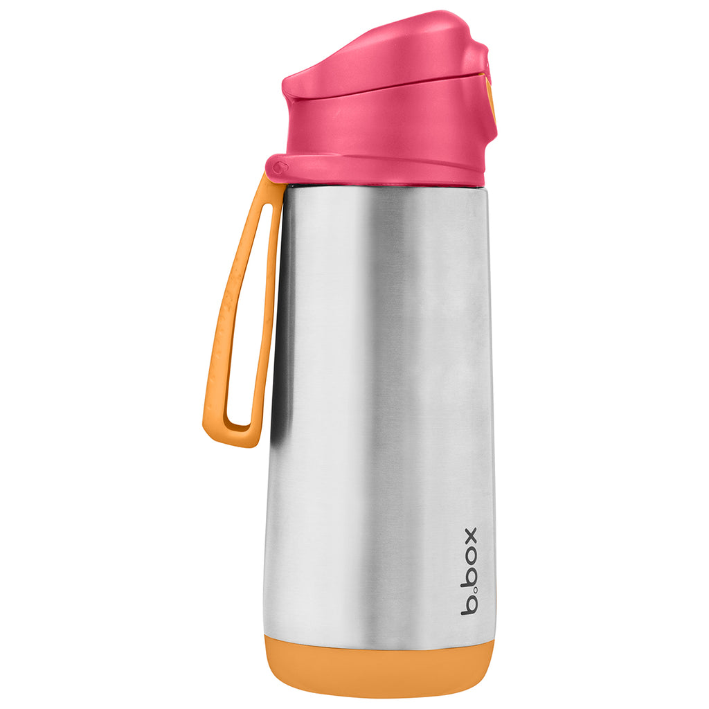 500ml insulated sport spout bottle - strawberry shake - b.box for kids
