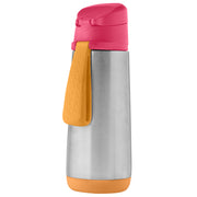 500ml insulated sport spout bottle - strawberry shake - b.box for kids