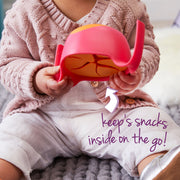 child with Bowl + straw - strawberry shake - b.box for kids