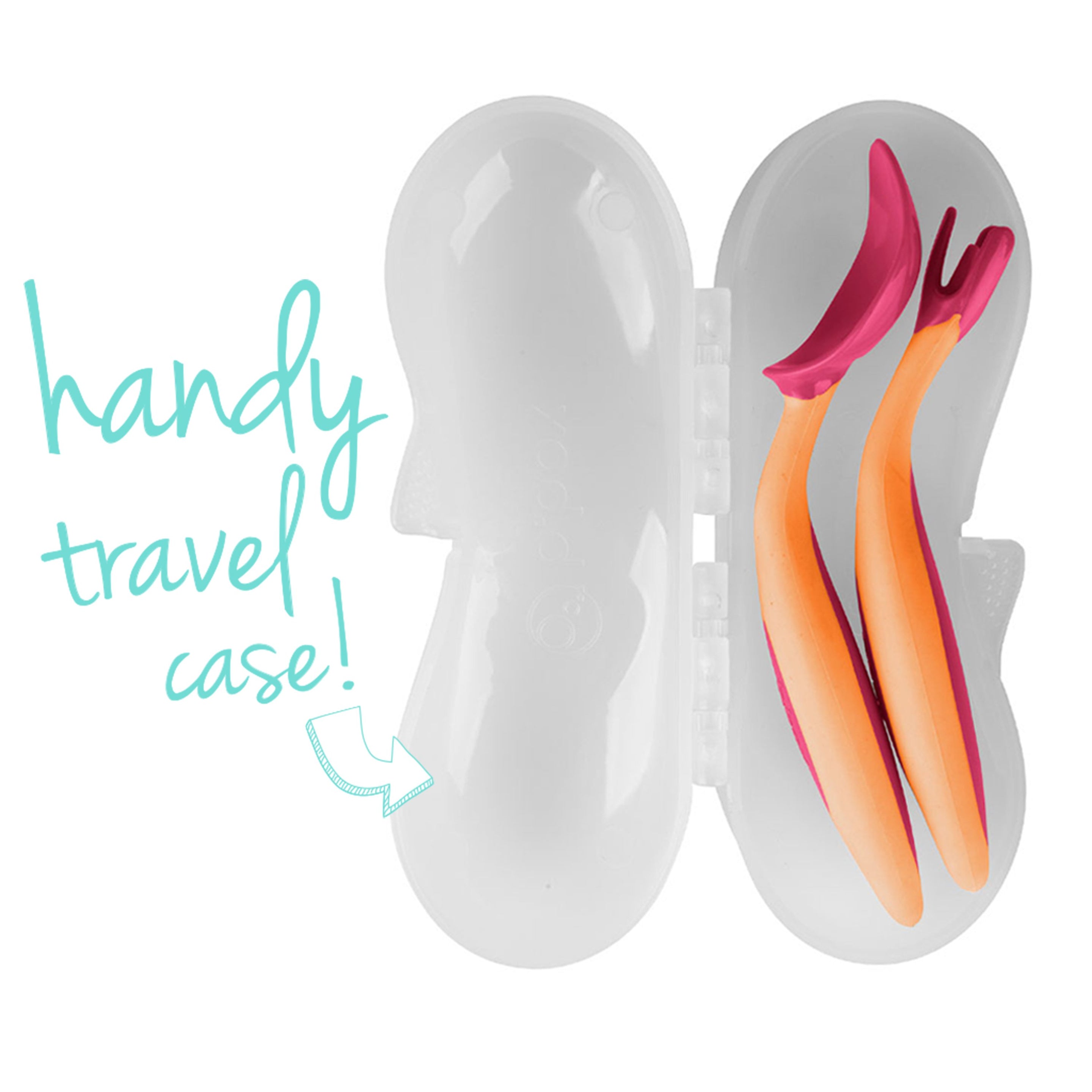 Toddler cutlery set - strawberry shake - b.box for kids