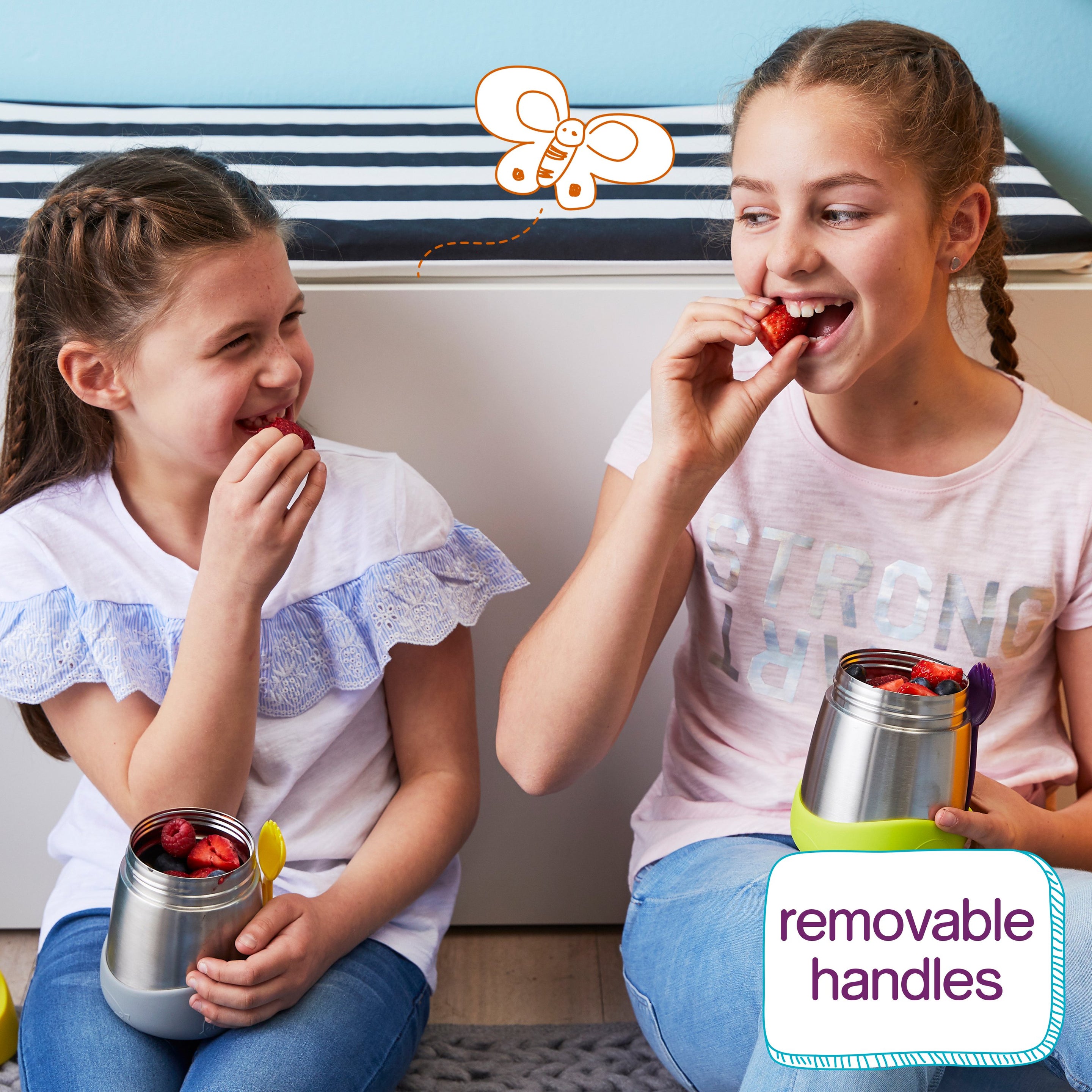 insulated food jar - indigo rose - b.box for kids