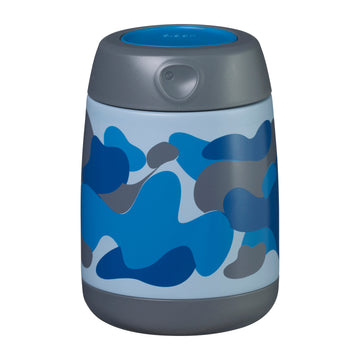 insulated food jar mini - blue camo
