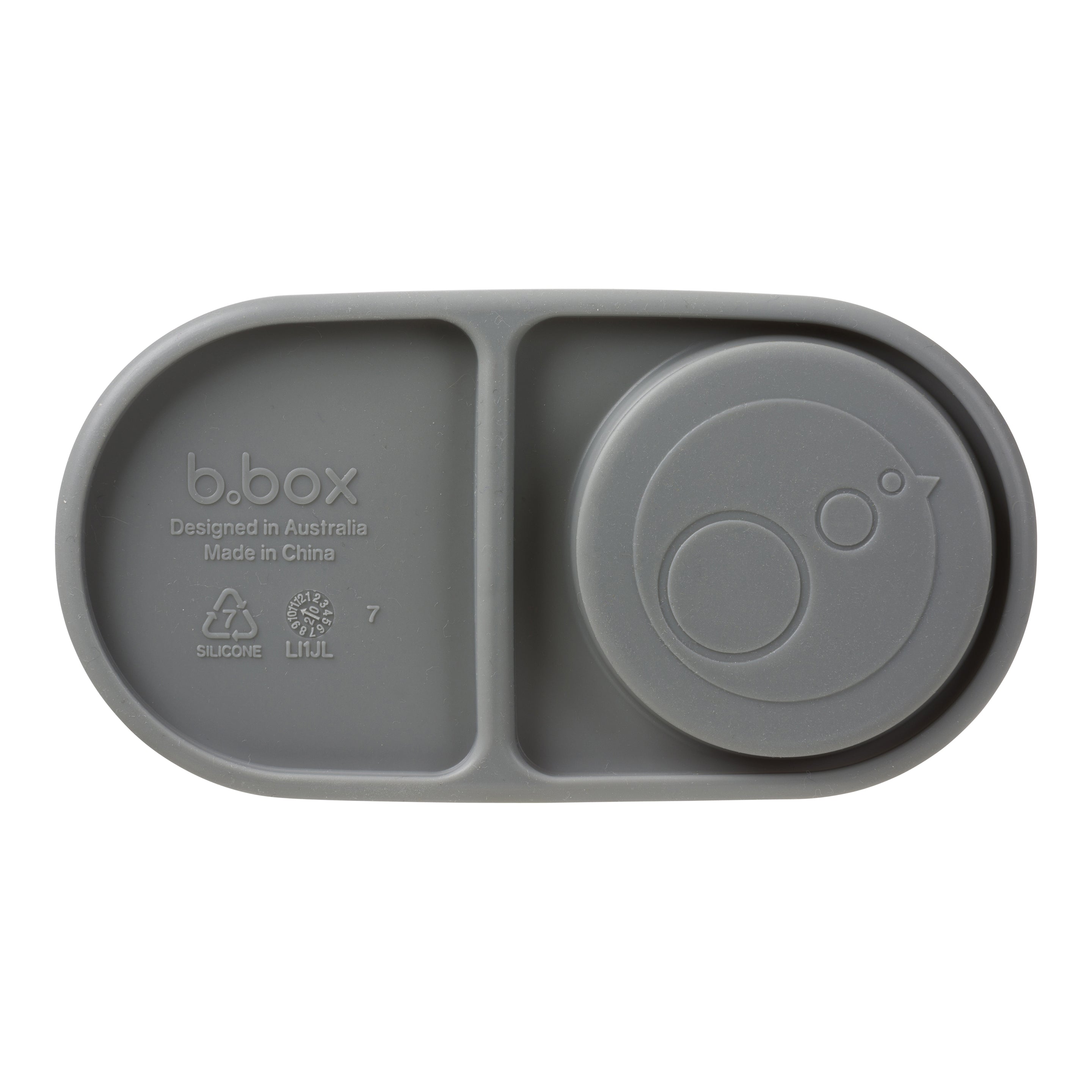 snackbox replacement silicone seal - storm grey (lemon sherbet)