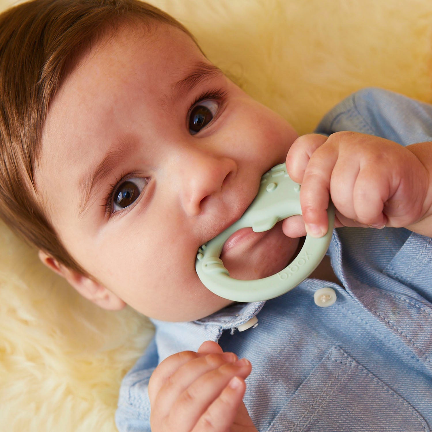 trio teether - sage