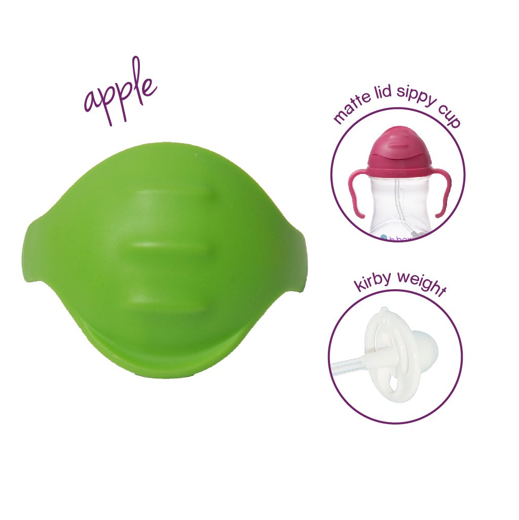 NEW sippy cup flip lids (available 10 colours) - apple - b.box for kids