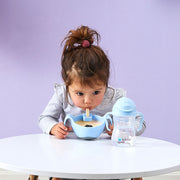 child with Bowl + straw - bubblegum - b.box for kids