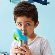 child with 500ml insulated drink bottle - ocean breeze - b.box for kids
