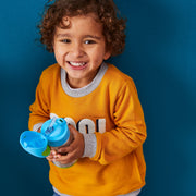 child with 500ml insulated drink bottle - emerald forest - b.box for kids