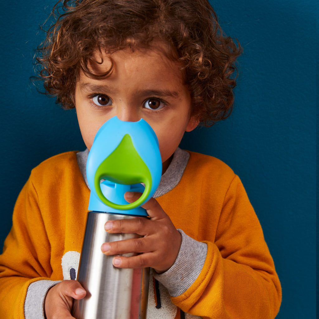 child with500ml insulated drink bottle - indigo rose - b.box for kids