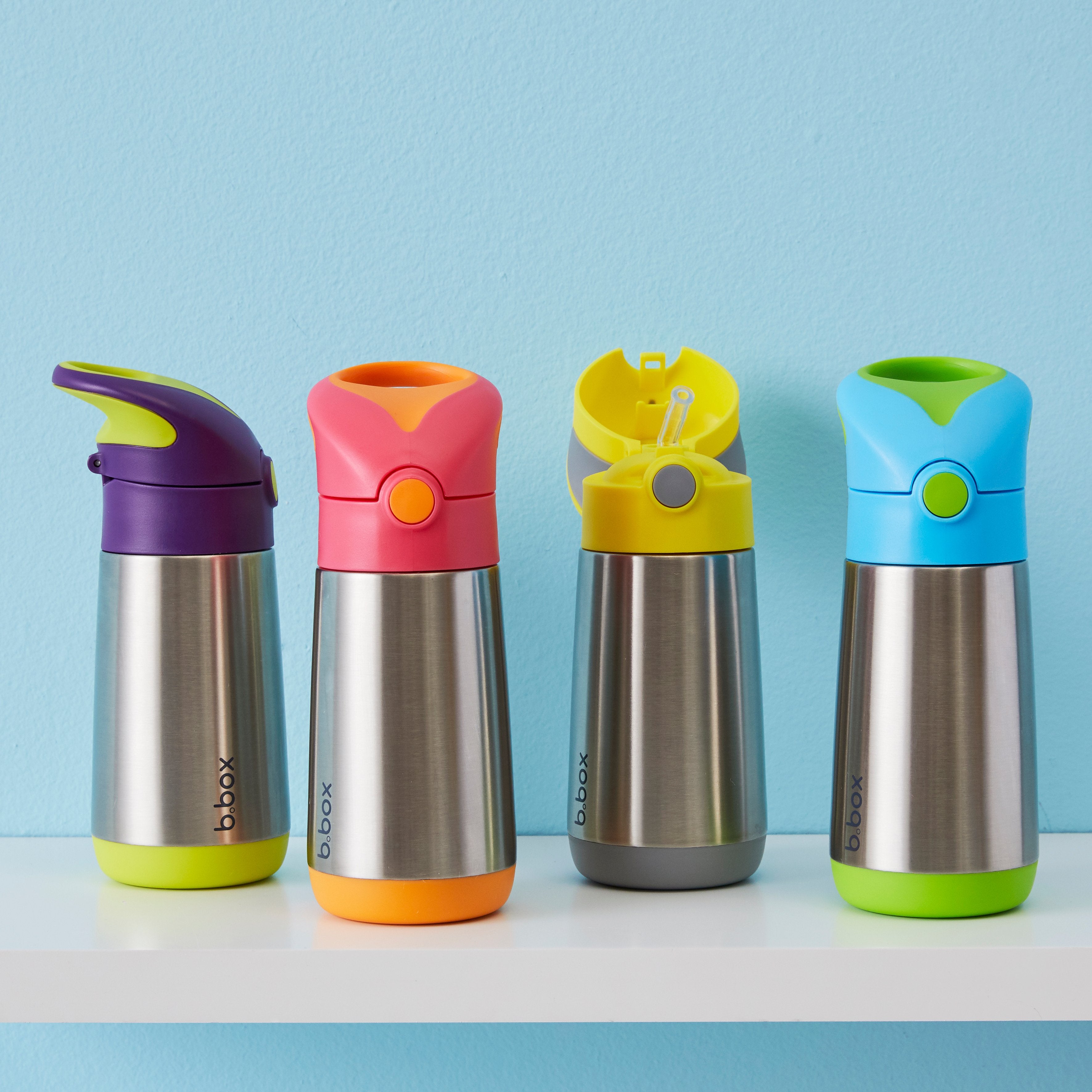 B.box Insulated Drink Bottle 350ml - Lilac Pop B.box Insulated Drink Bottle 350ml - Lilac Pop