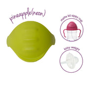 NEW sippy cup flip lids (available 10 colours) - pineapple (neon) - - b.box for kids