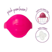 NEW sippy cup flip lids (available 10 colours) - pink pom (neon) - b.box for kids