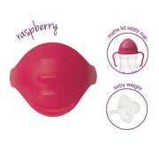 NEW sippy cup flip lids (available 10 colours) - raspberry - b.box for kids