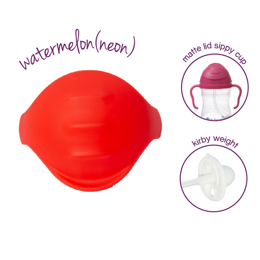 NEW sippy cup flip lids (available 10 colours) - watermelon (neon) - b.box for kids